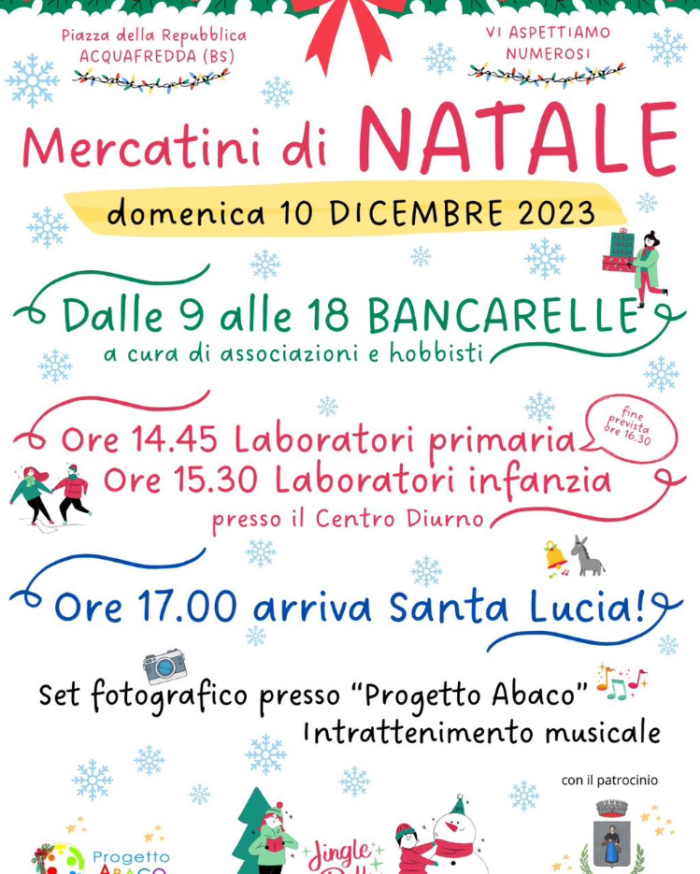 Mercatini di natale ad Acquafredda