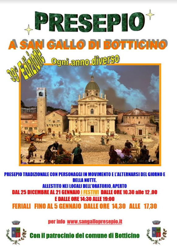 Presepio oratorio San Gallo - Botticino