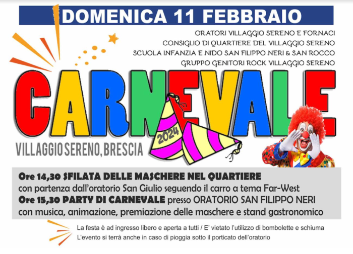 Festa di Carnevale - Villaggio Sereno (BS)