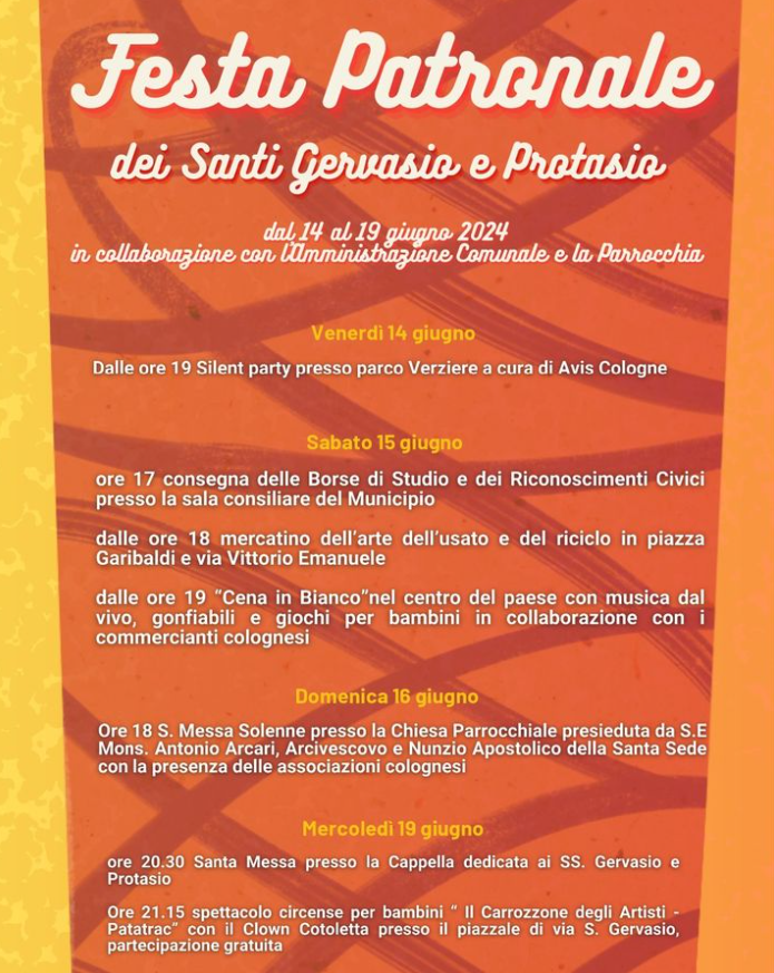 Festa patronale - Cologne