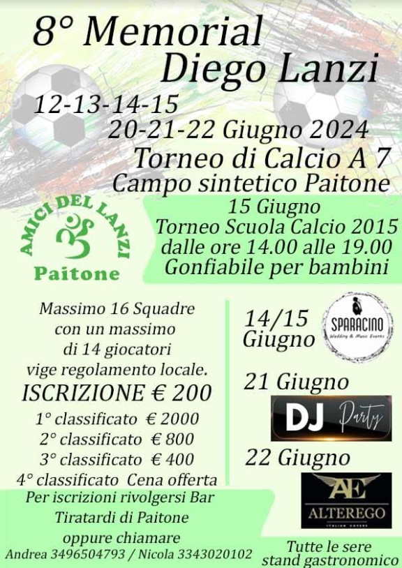 8 Memorial Diego Lanzi - Paitone