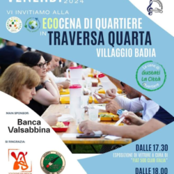 Malghesetti alla cena di quartiere - Brescia, Villaggio Badia