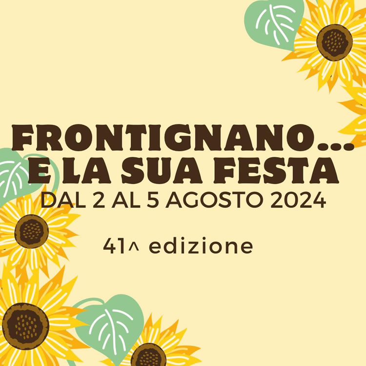 Frontignano e la sua festa - locandina
