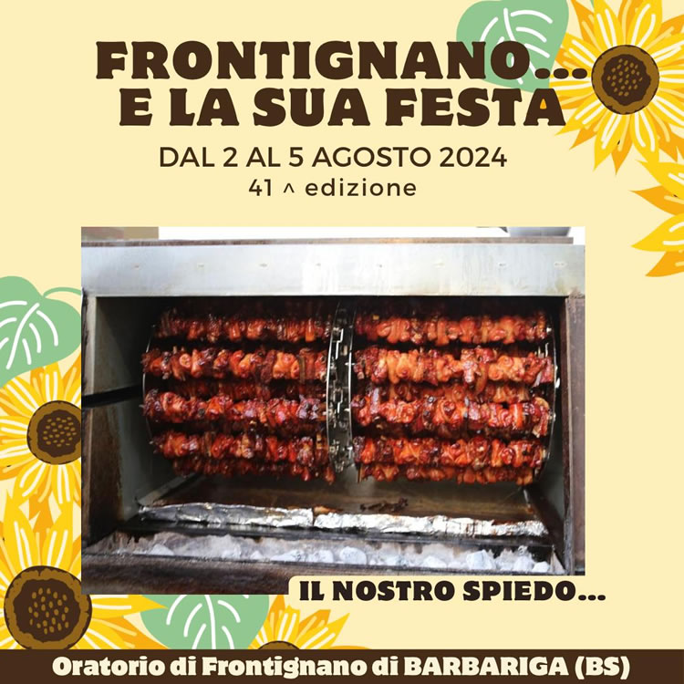 Frontignano e la sua festa - Spiedo