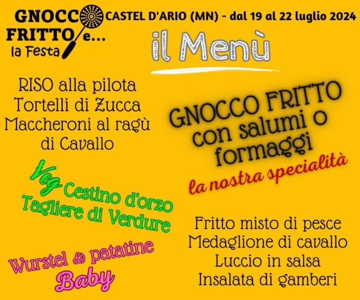 Gnocco fritto a Castel D'ario (MN)
