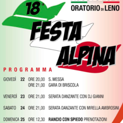 18a Festa Alpina - Oratorio di Leno (BS)