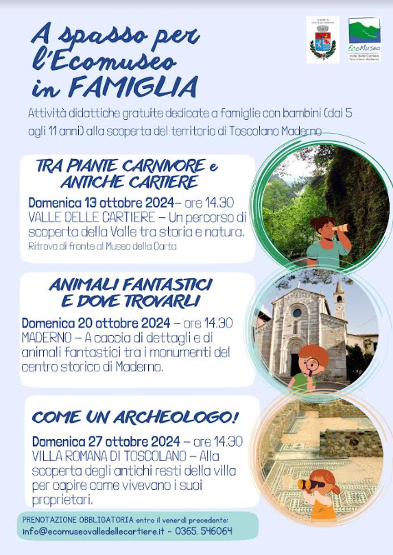 A spasso per l'ecomuseo in famiglia - Toscolano Maderno
