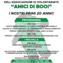 Festa degli Amici di Boo - Oratorio di Cailina
