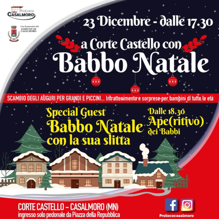 A Corte Castello con Babbo Natale - Casalmoro (MN)