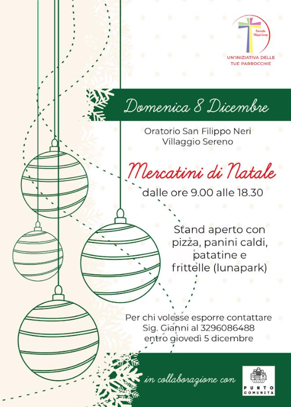 Mercatini di Natale al Villaggio Sereno