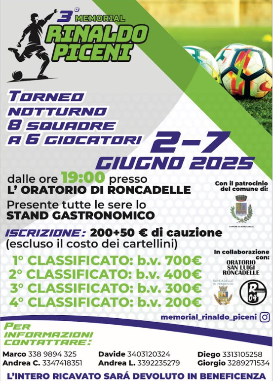 3° Memorial Rinaldo Piceni - Roncadelle