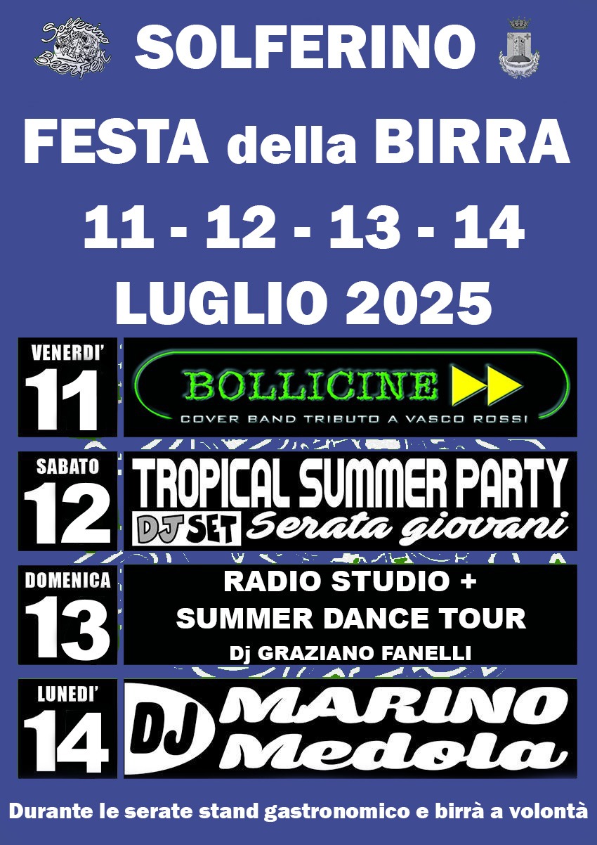 Locandina Festa della Birra - Solferino