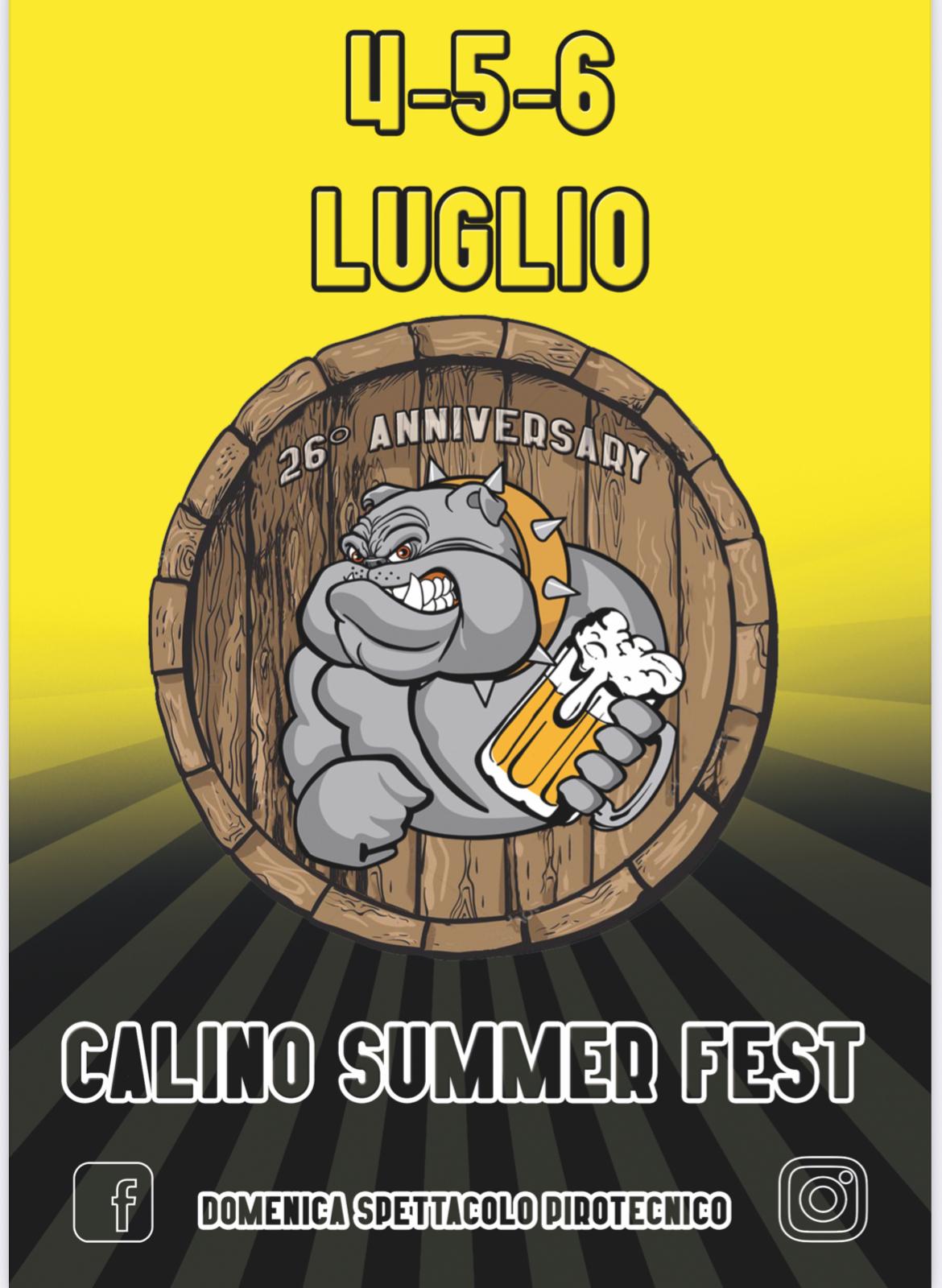 Locandina Calino Summer Fest