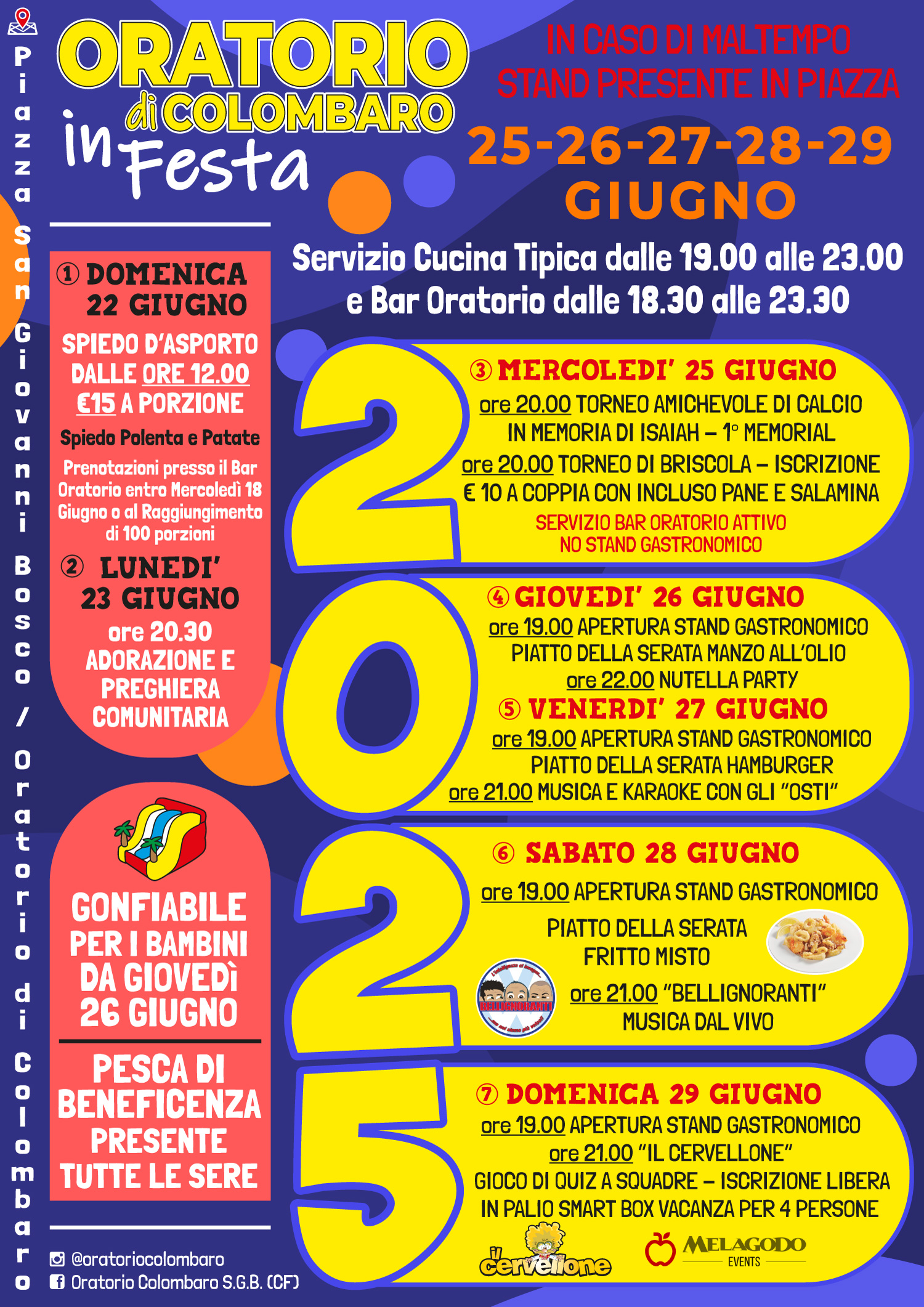 Locandina Oratorio di Colombaro in Festa