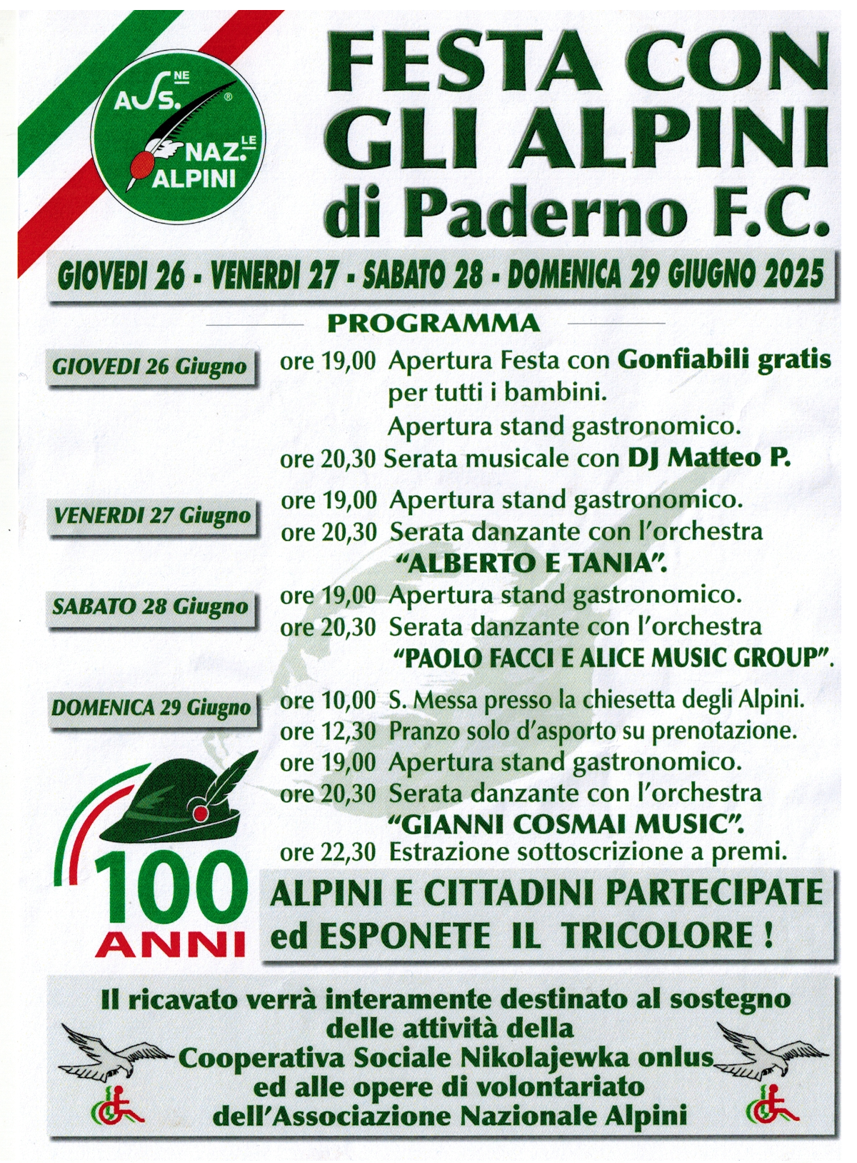 Locandina Festa Alpini Paderno Franciacorta