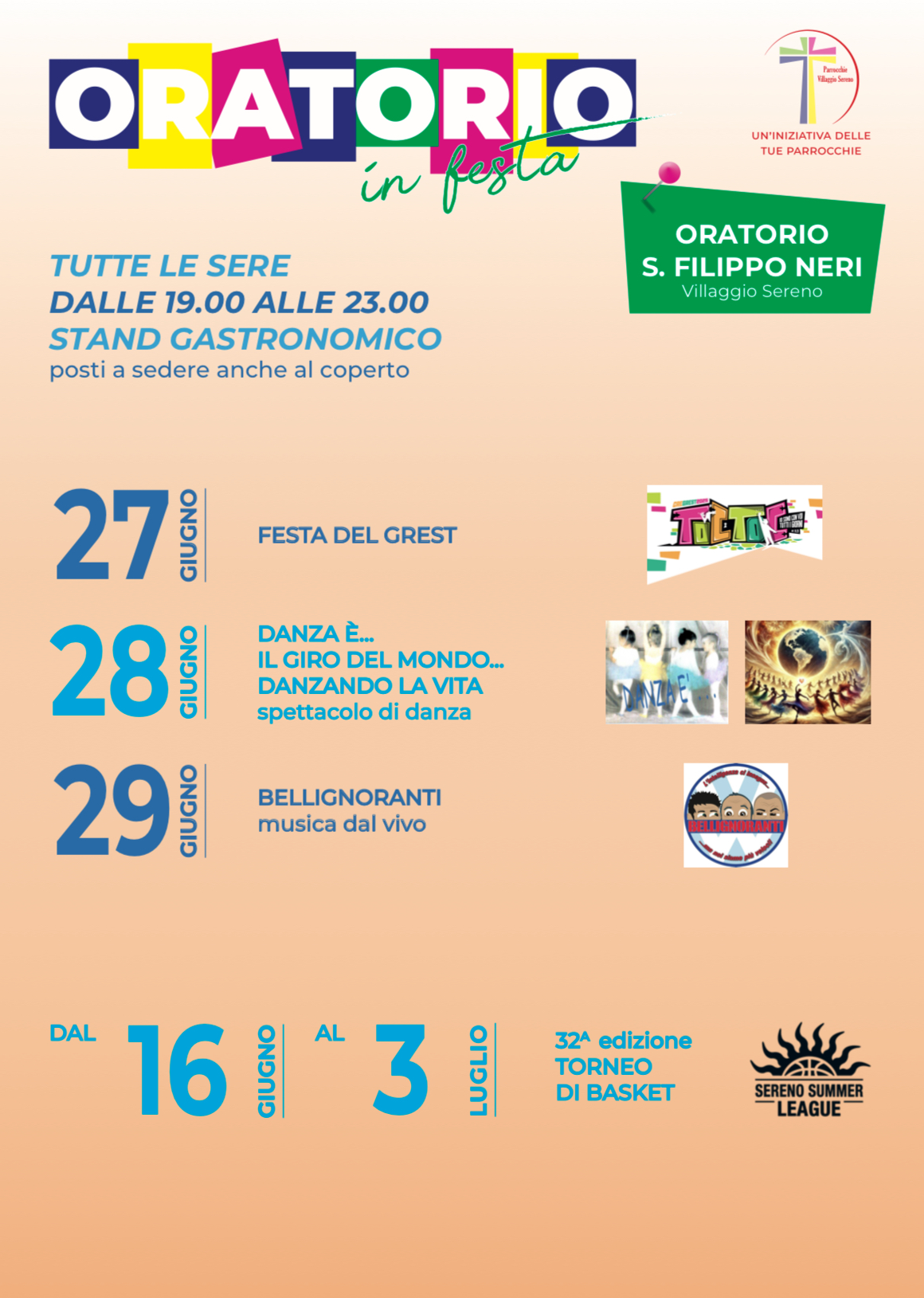 Locandina Oratorio in Festa - Villaggio Sereno