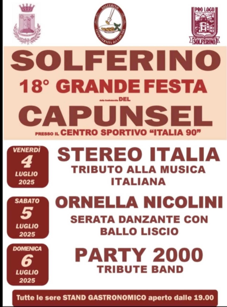 Locandina Grande Festa Del Capunsel Di Solferino