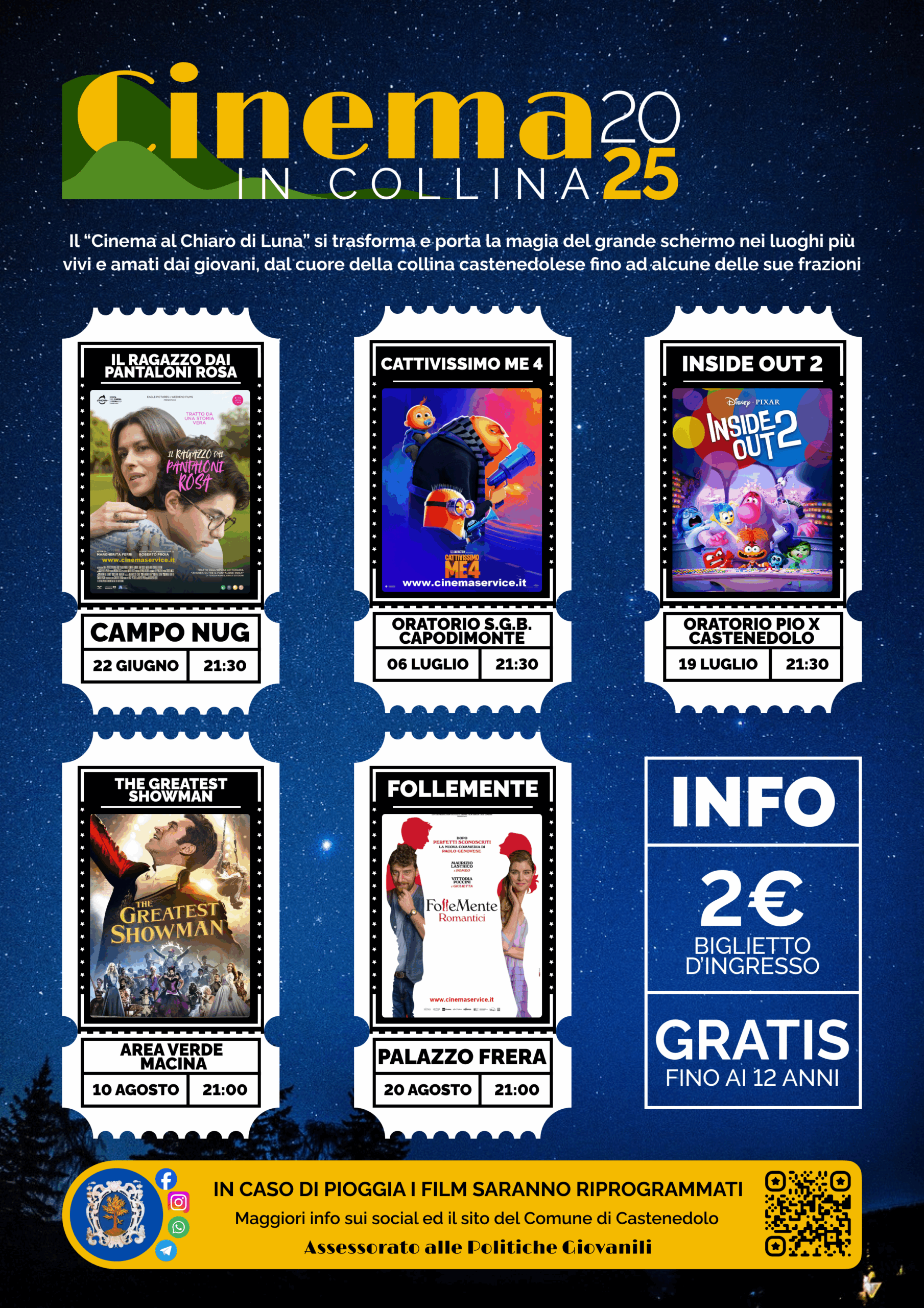 Locandina Cinema in Collina