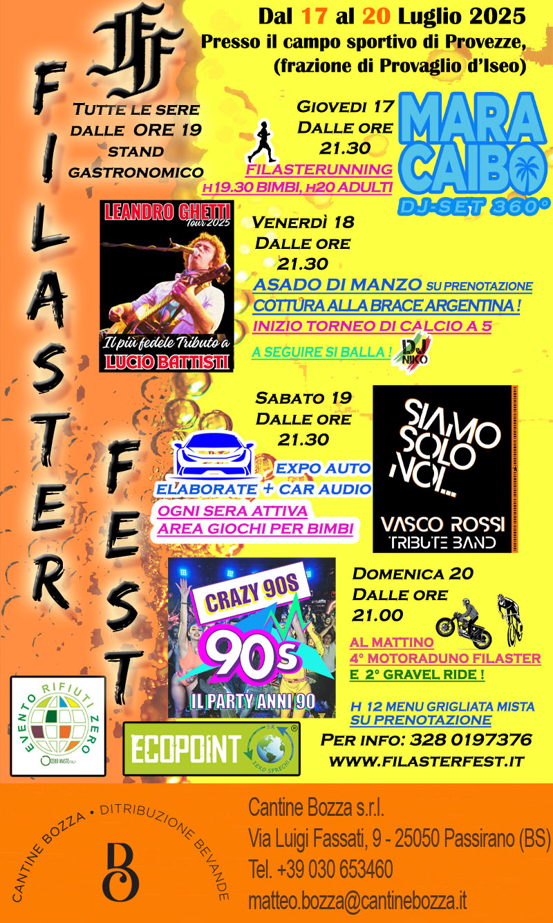 Locandina Filaster Fest