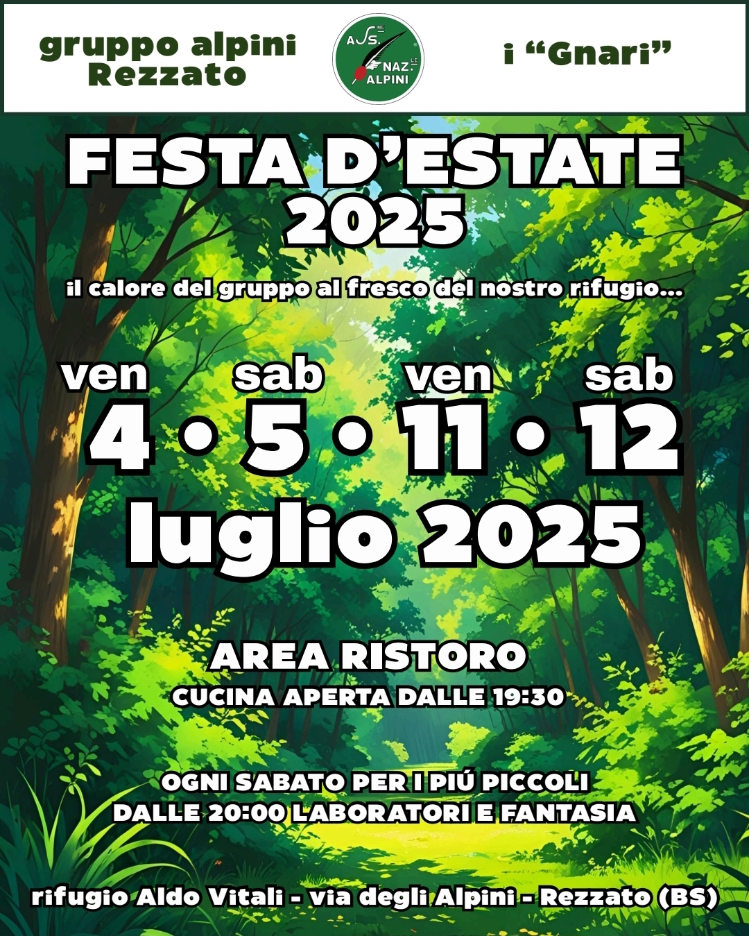 Locandina Festa Alpini di Rezzato