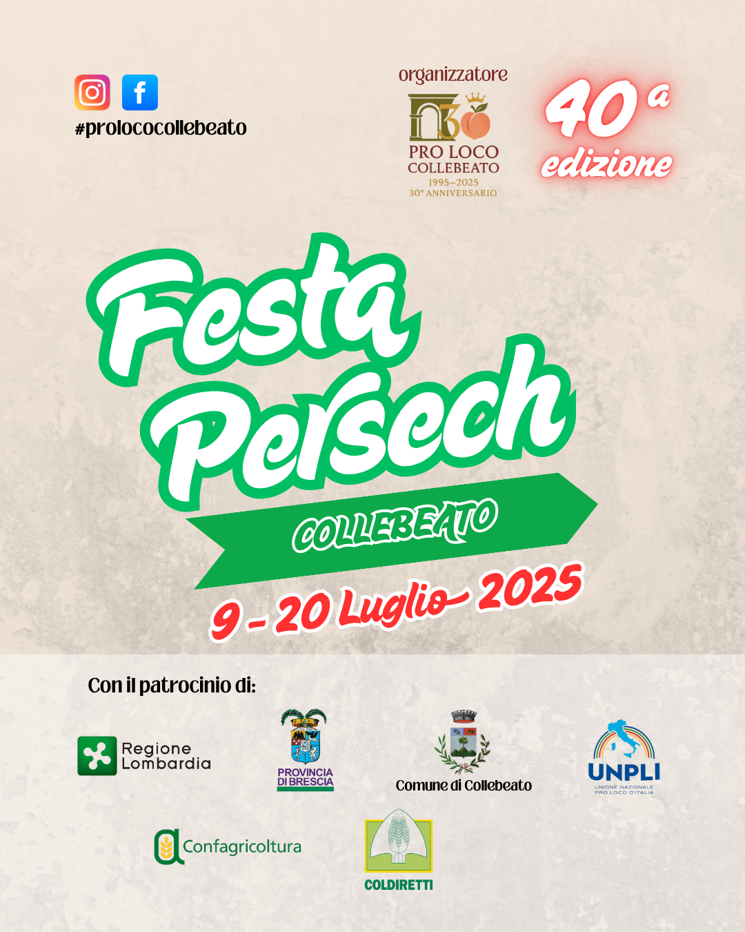 Locandina Festa dei Perséch