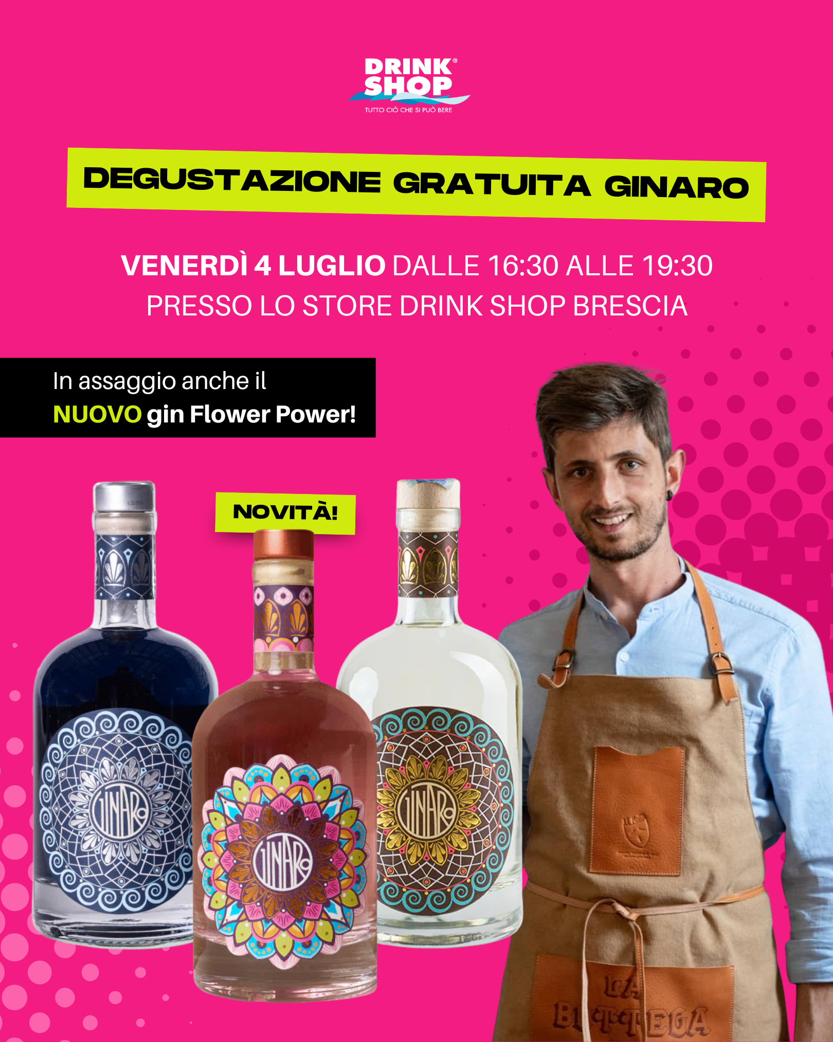 Locandina Degustazione gratuita GinAro