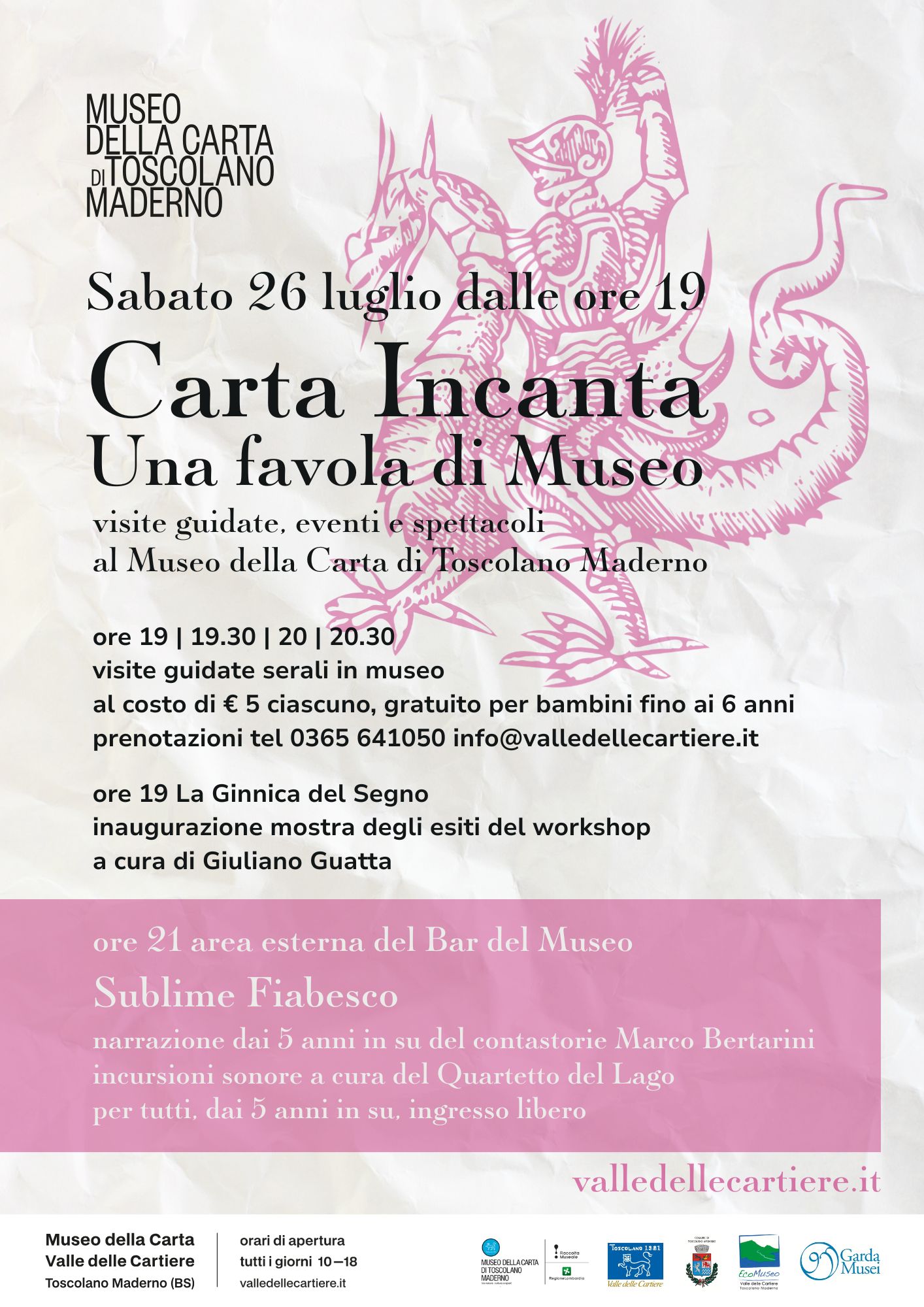 Locandina Carta Incanta - una favola di Museo