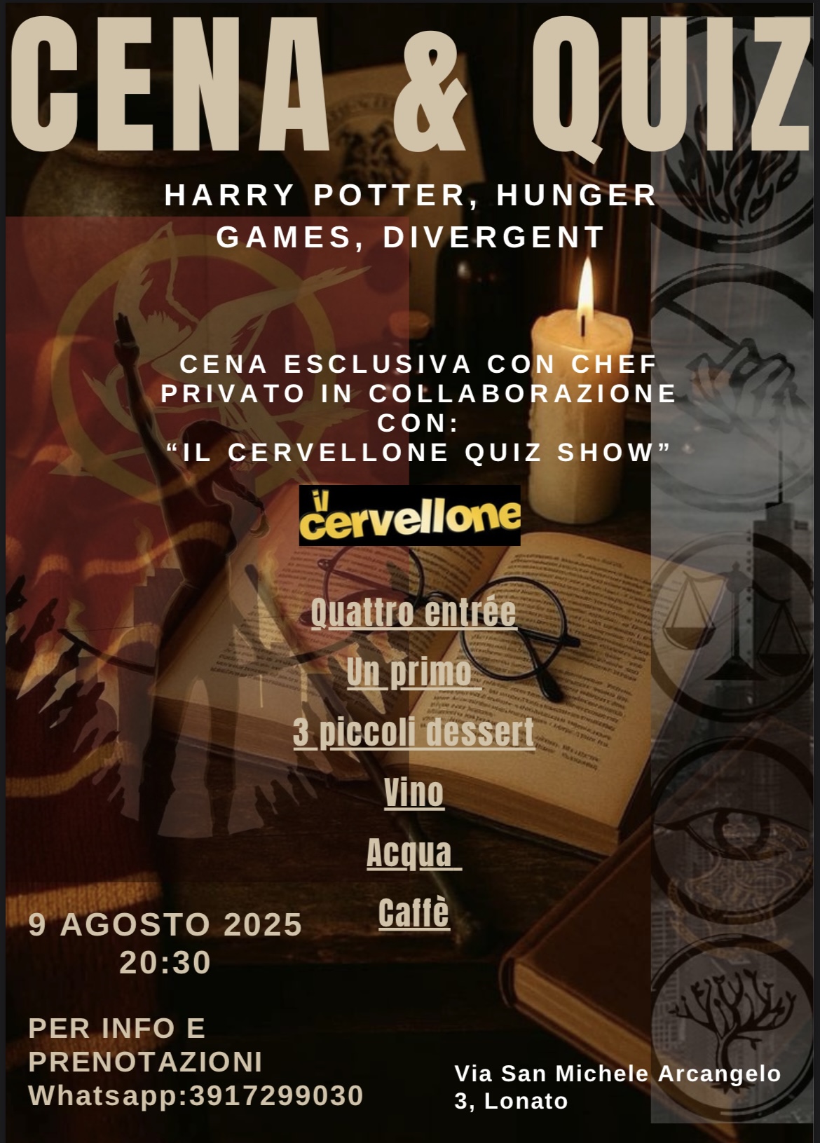Locandina Cena con Quiz (EVENTO ANNULLATO)