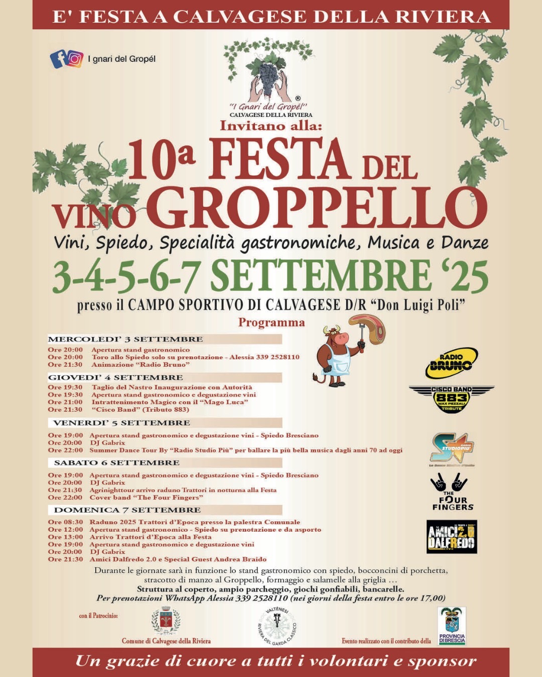 Locandina Festa del Vino Groppello