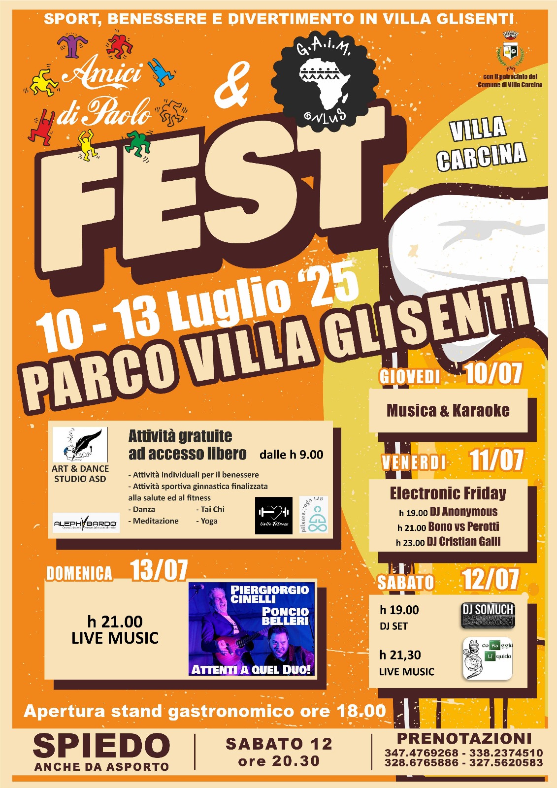 Locandina Amici di Paolo & GAIM Fest