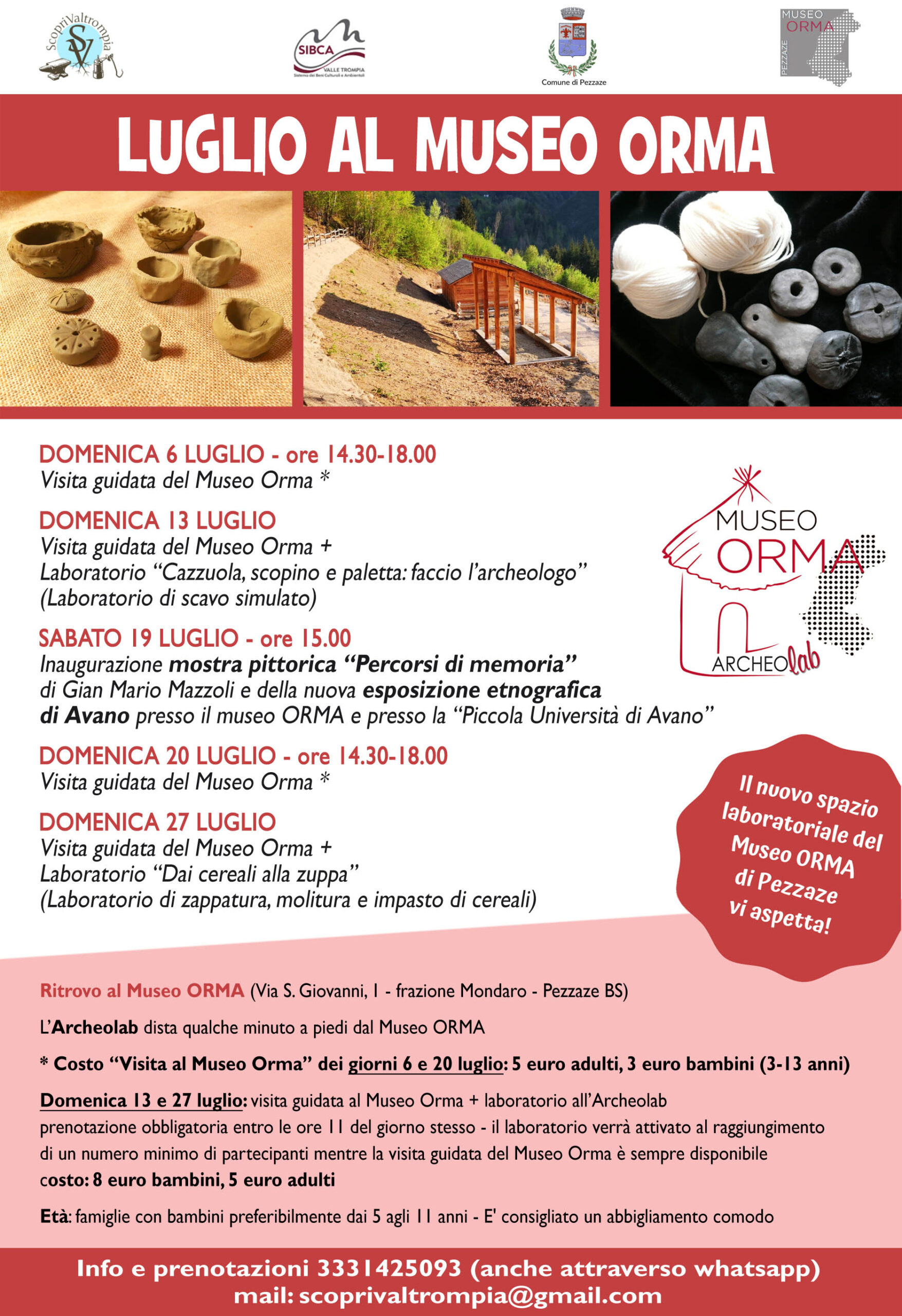 Locandina Laboratorio preistorico: Dai cereali alla zuppa