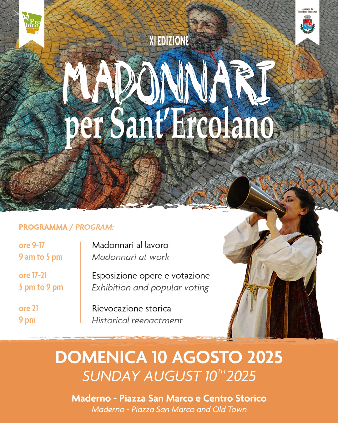 Locandina Madonnari per Sant'Ercolano 2025