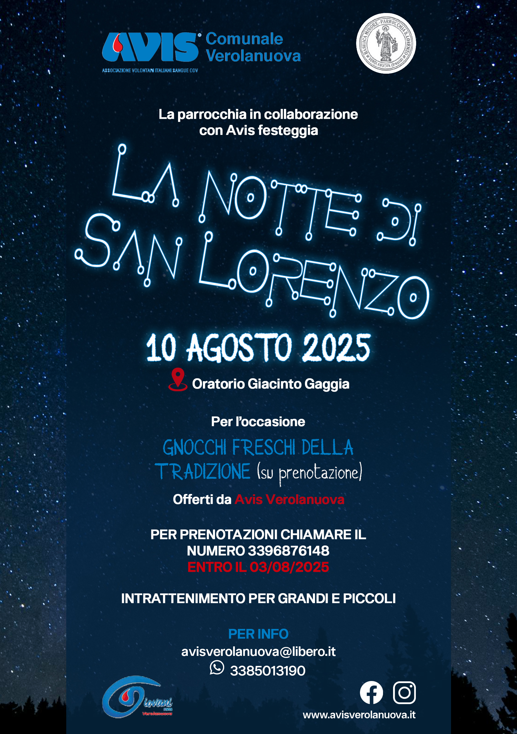 Locandina Notte di San Lorenzo