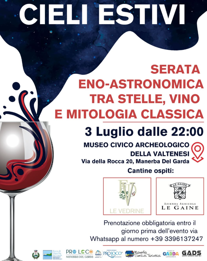 Locandina Cieli Estivi - Serata Enogastronomica