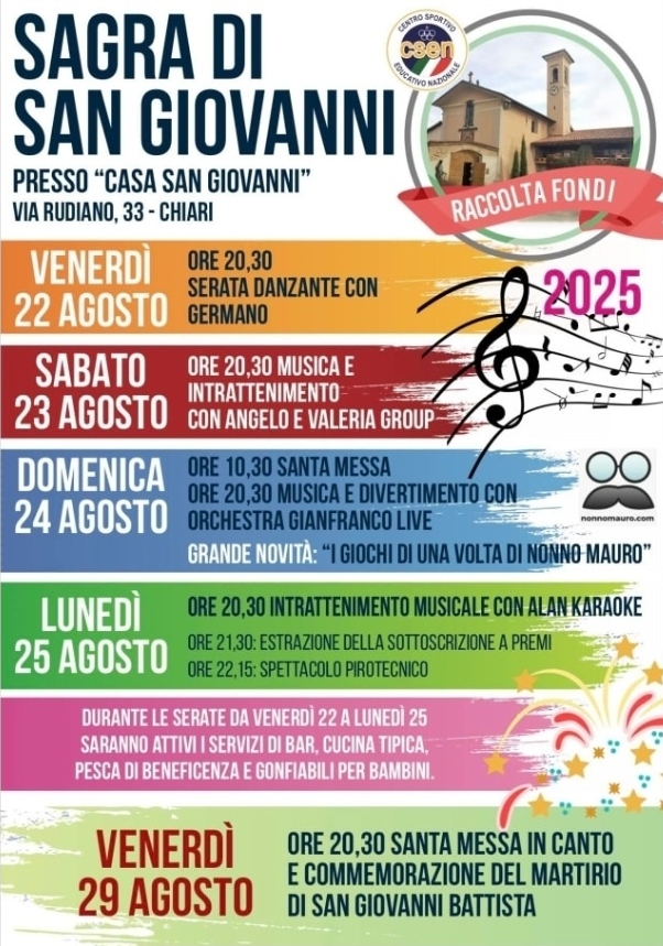Locandina Sagra di San Giovanni