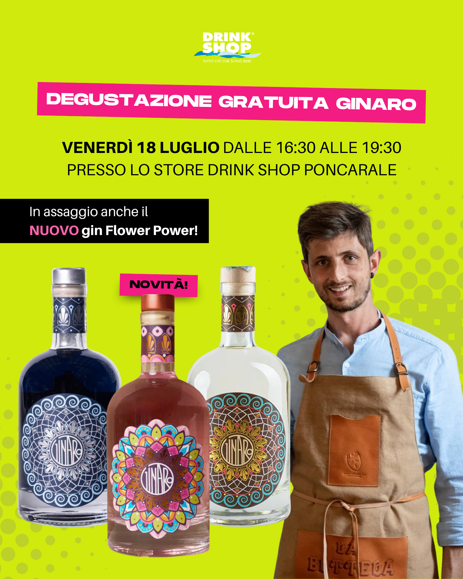 Locandina Degustazione gratuita GinAro