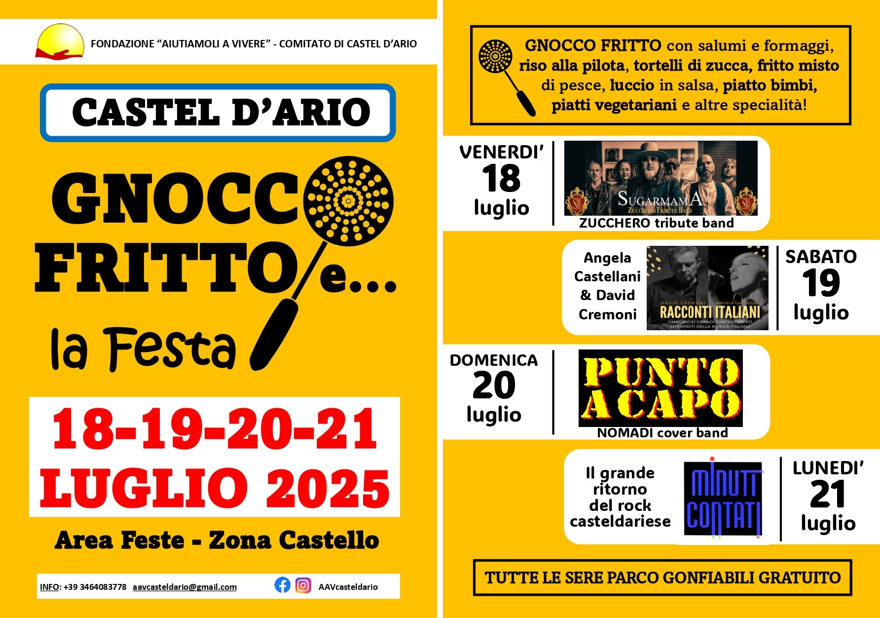 Locandina Gnocco Fritto e... La Festa