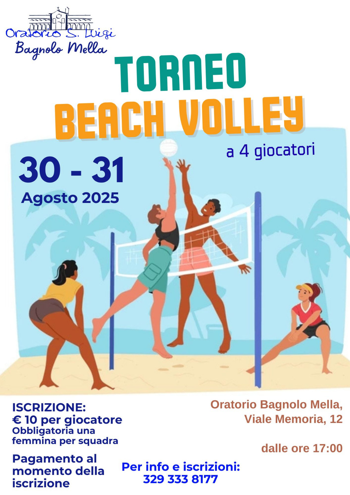 Locandina Torneo beach volley