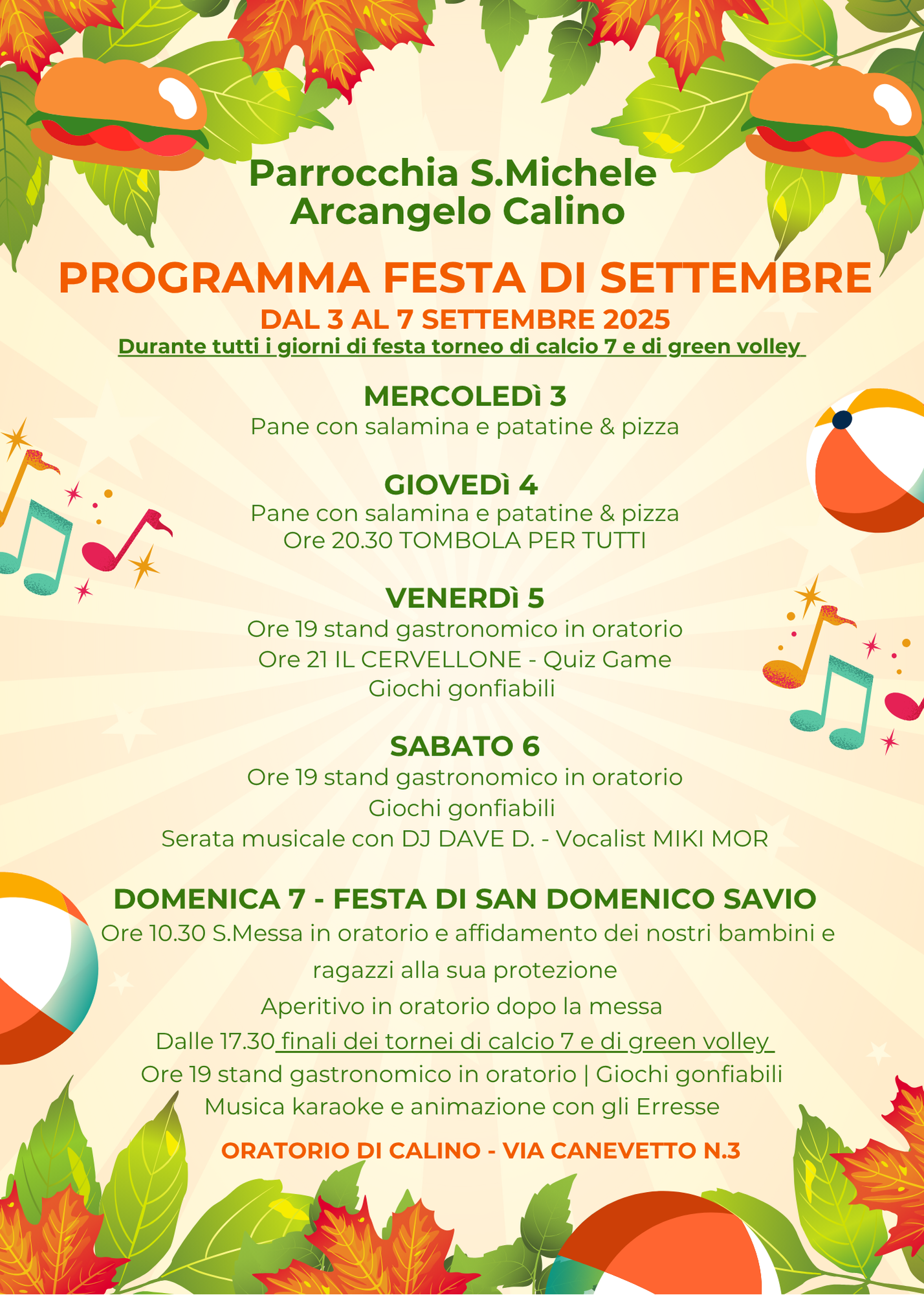 Locandina Festa di Settembre