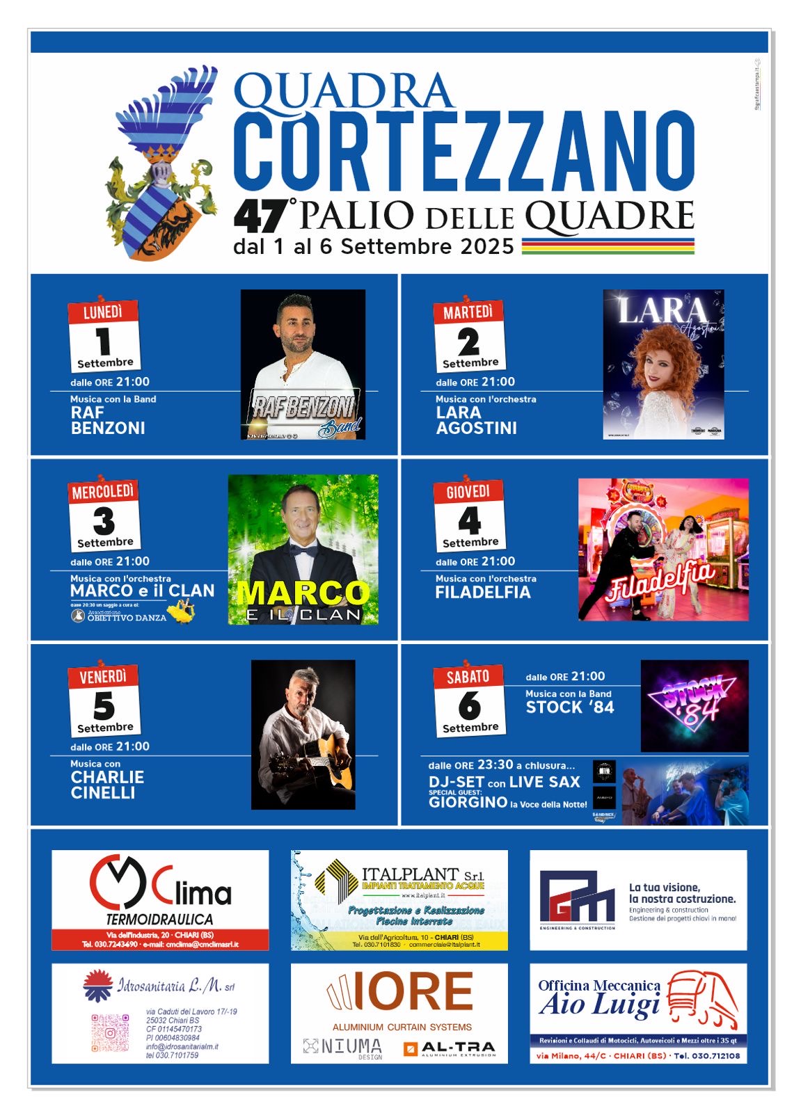Locandina Palio delle Quadre di Chiari - Cortezzano