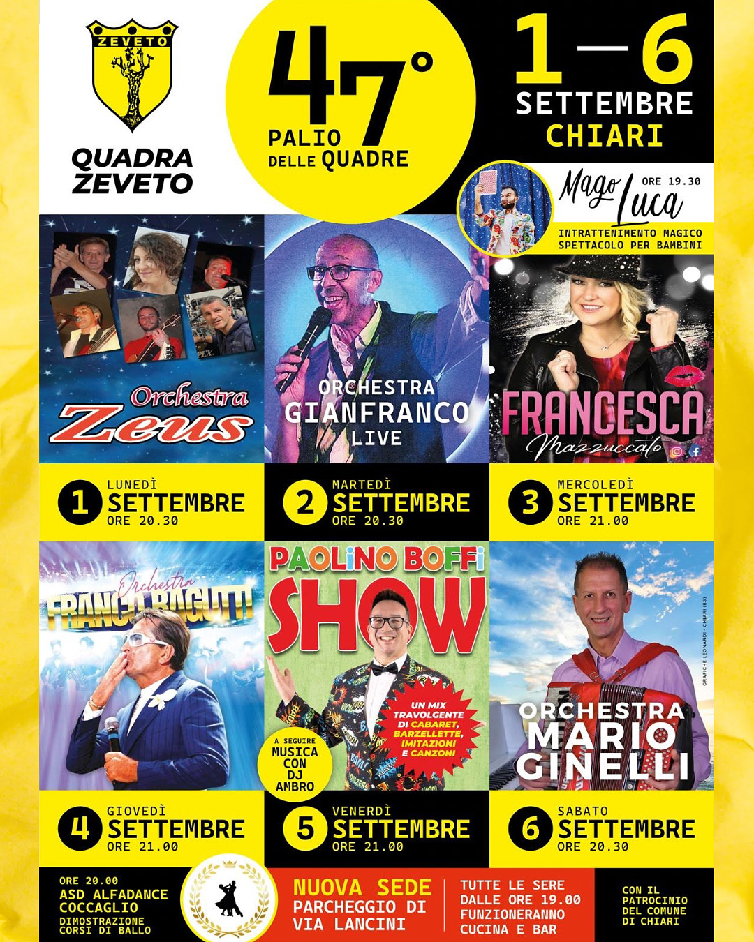 Locandina Palio delle Quadre di Chiari - Zeveto