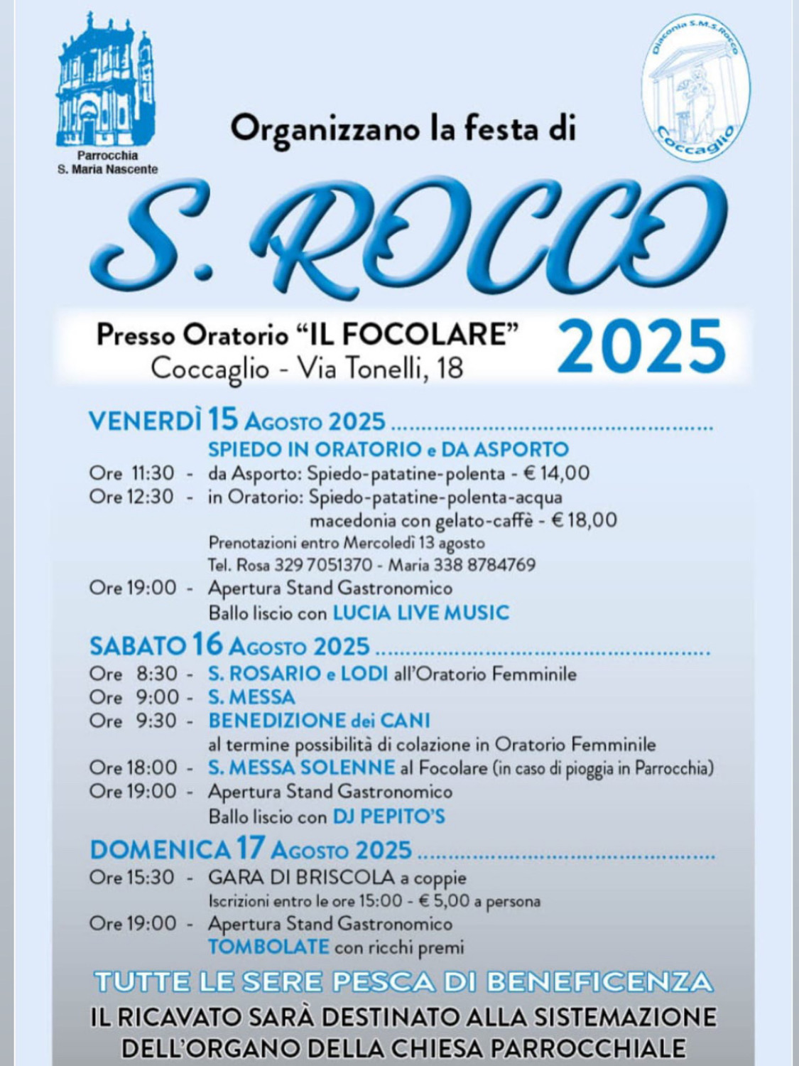 Locandina Festa di San Rocco