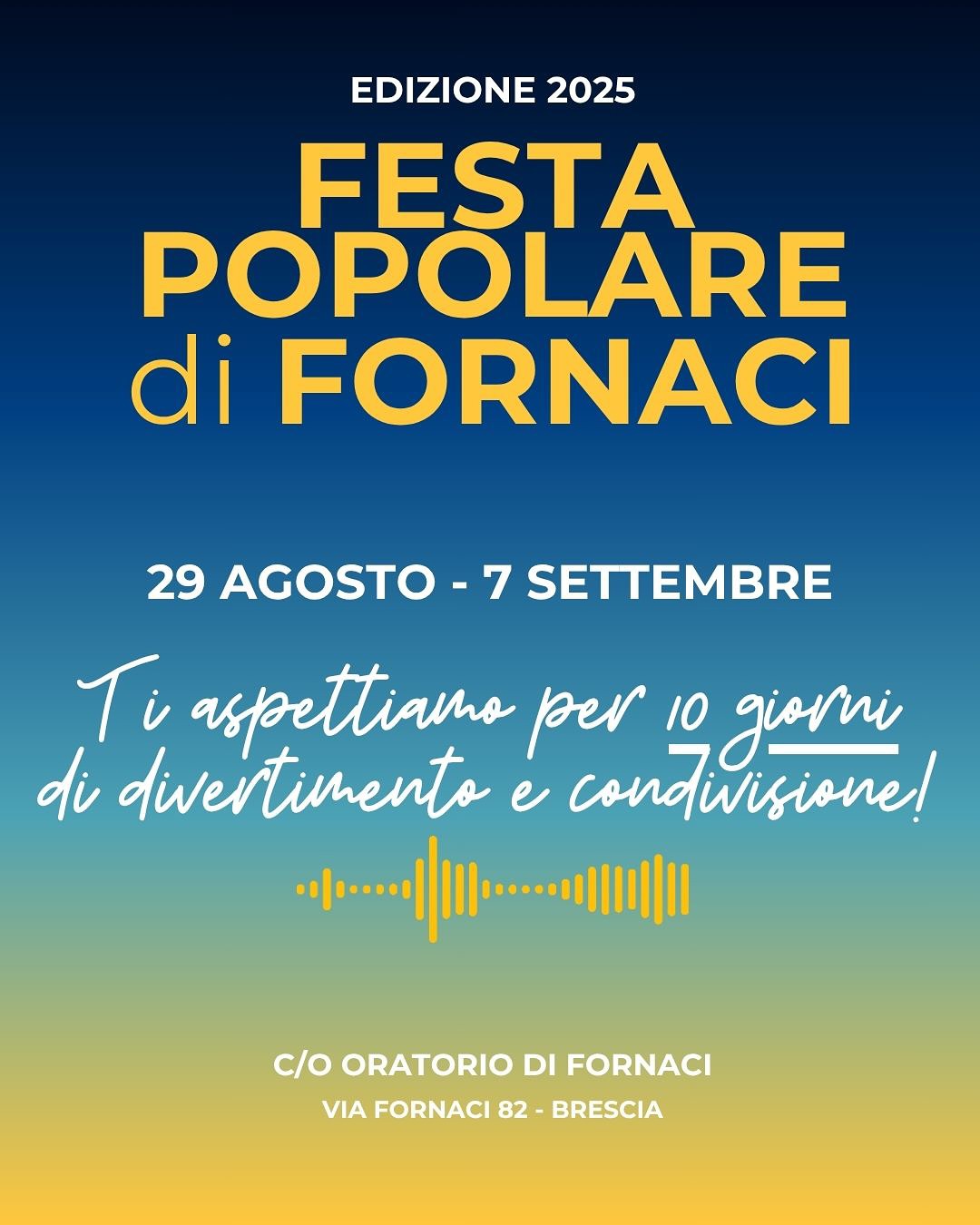 Locandina 34a Festa Popolare di Fornaci