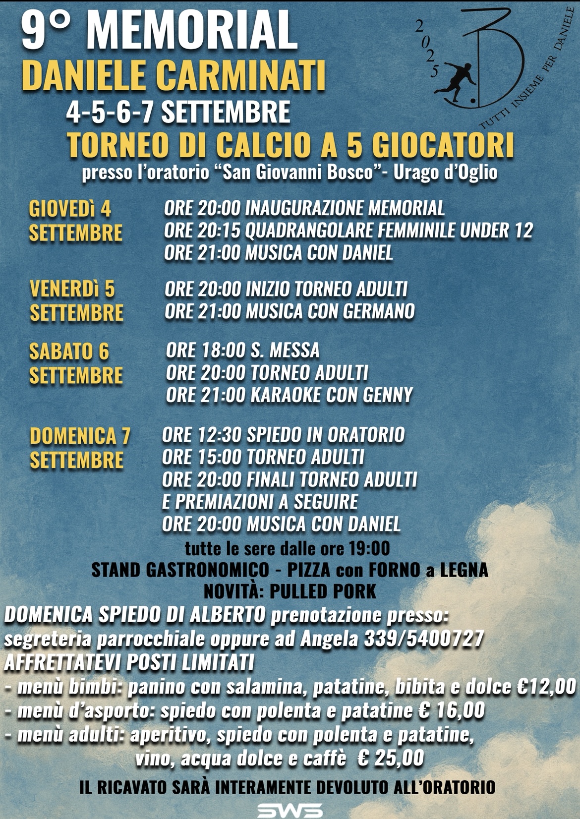 Locandina Memorial Daniele Carminati