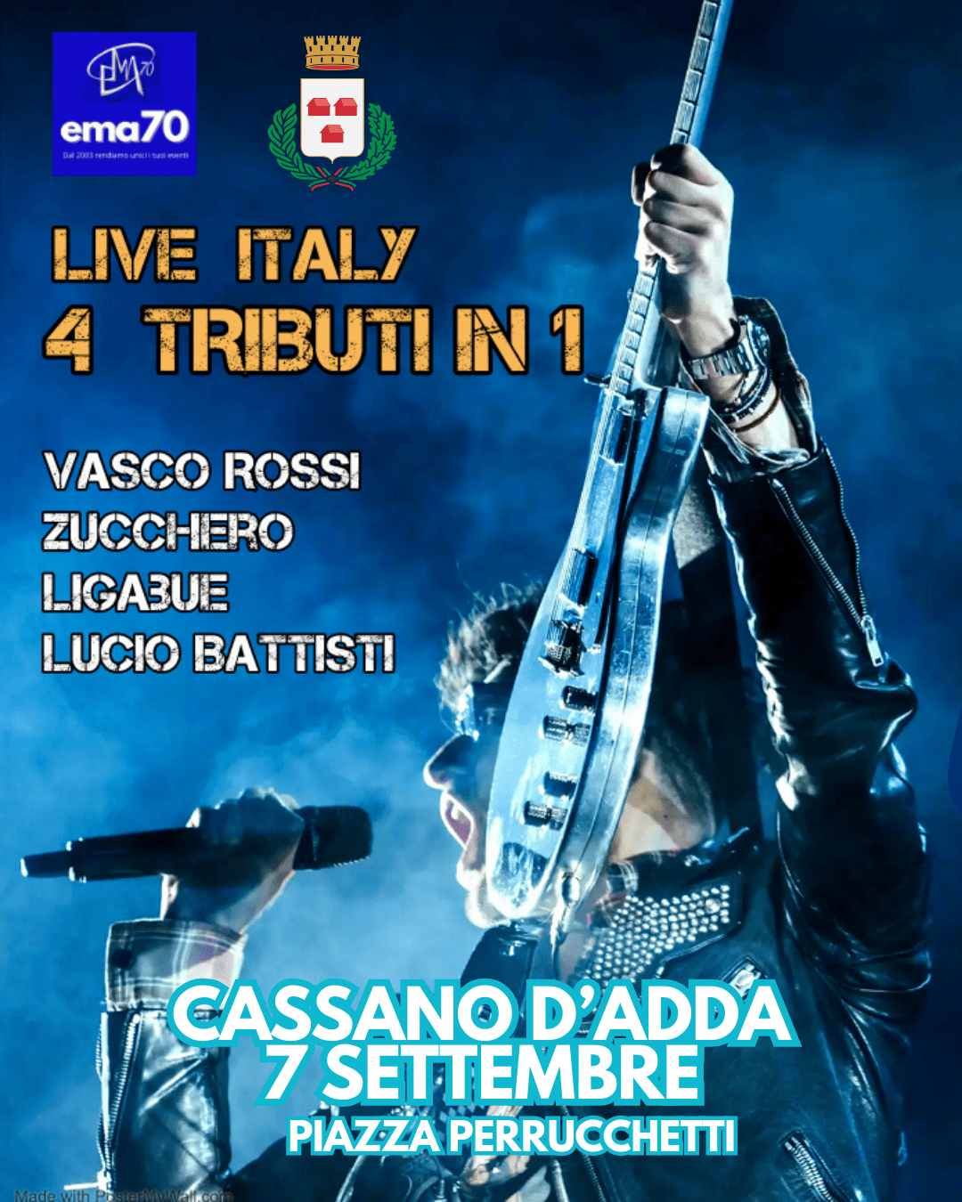 Locandina Live Italy Quattro Tributi In Uno