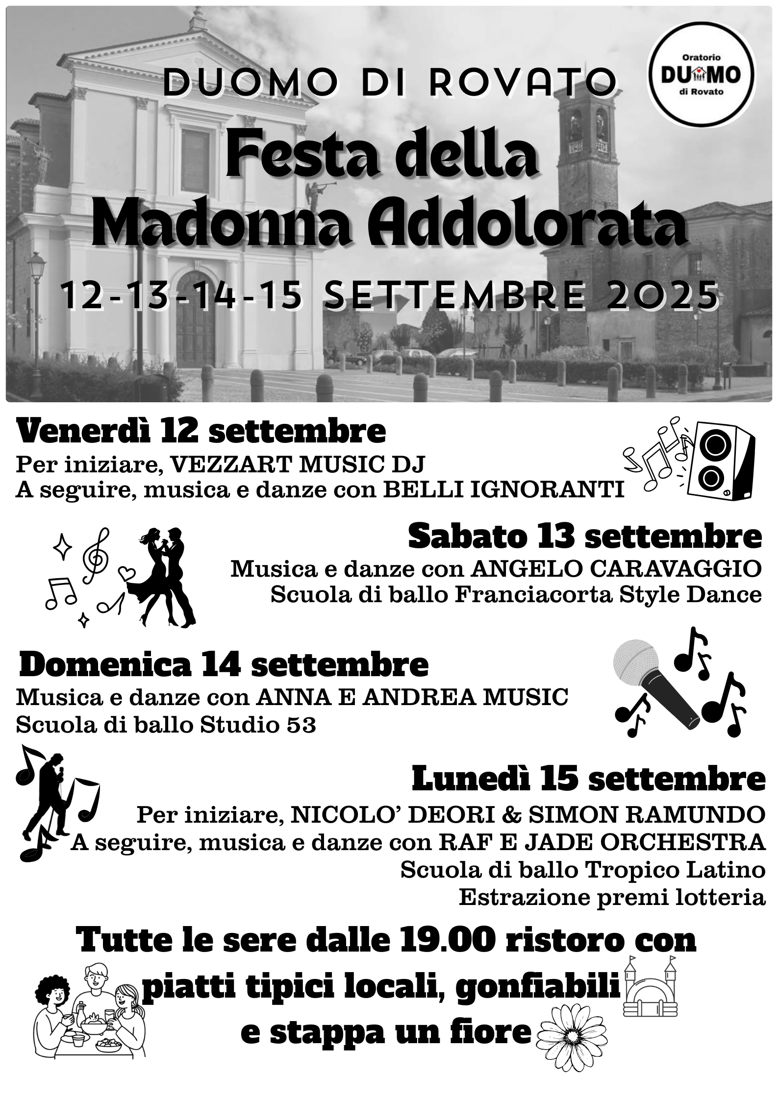 Locandina Festa madonna addolorata