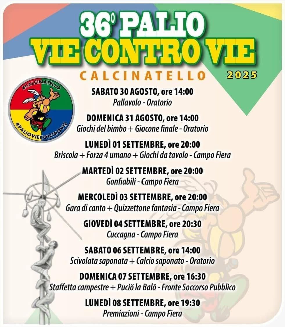 Locandina Palio vie contro vie