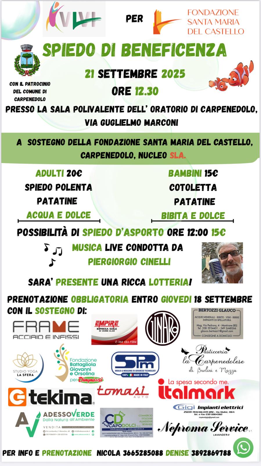 Locandina Spiedo di beneficenza