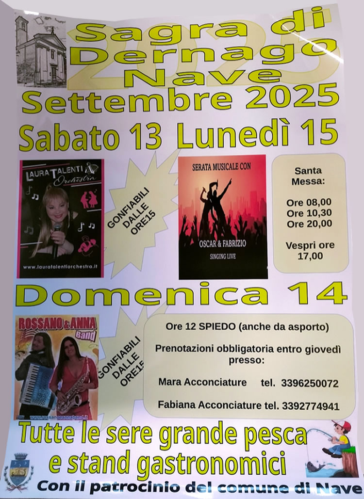 Locandina Sagra di Dernago