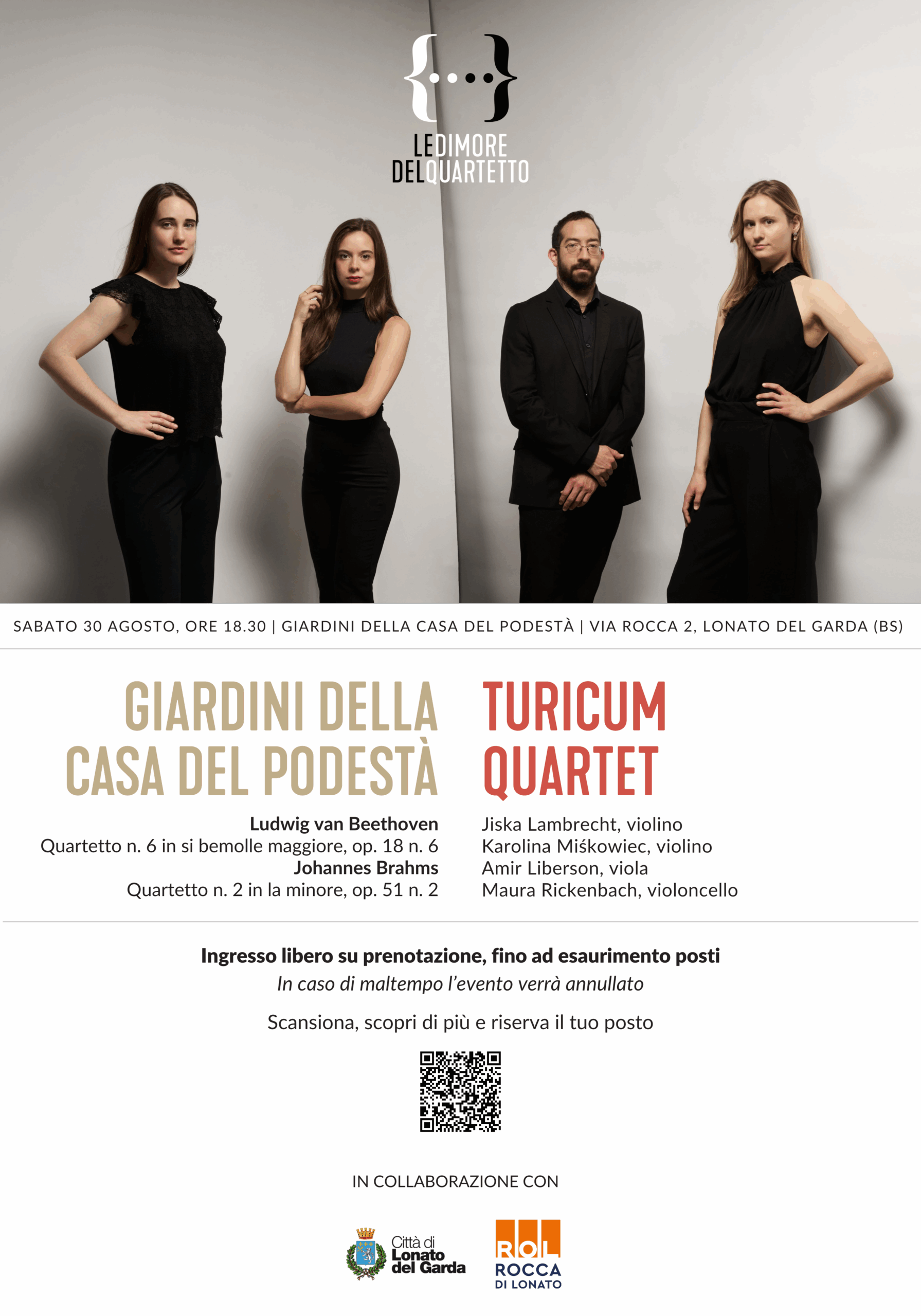 Locandina Concerto Turicum Quartet